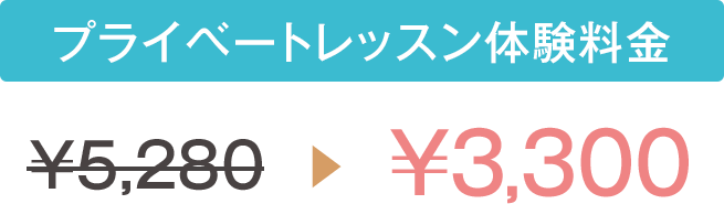 プライベートレッスンの割引